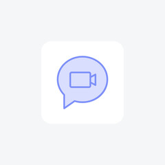 Chat color outline icon , vector, pixel perfect, illustrator file