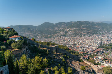 Panorama miasta, Alanya, Riwiera Turecka - obrazy, fototapety, plakaty