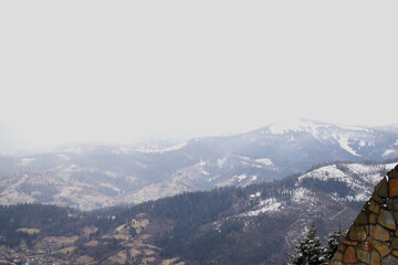 view from the top of mountain, mountaineering