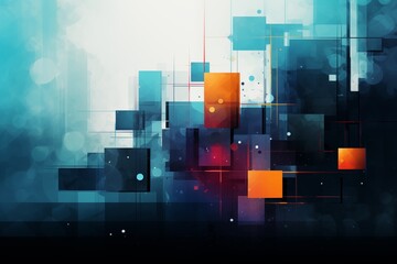 Abstract background with squares