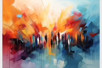 Abstract colorful background, mental health