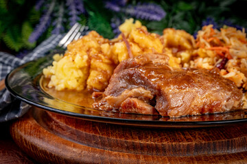 Braised pork ribs.