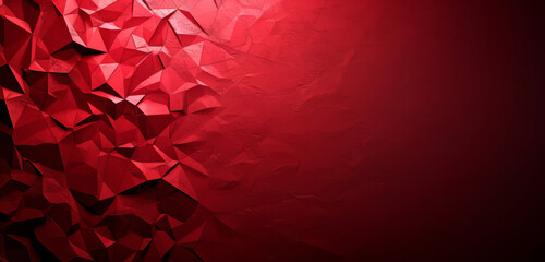 Sharp red polygons on a smooth red background. - obrazy, fototapety, plakaty