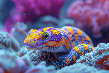 beautiful and cute salamander