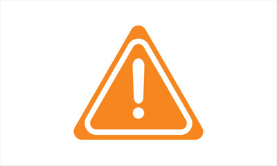 exclamation danger sign with white background