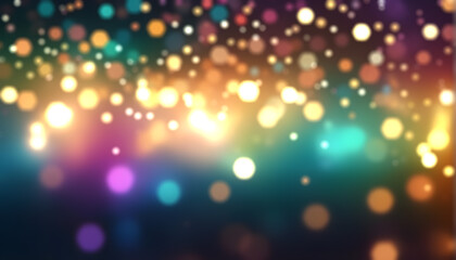 Abstract bokeh colorful lights background 
