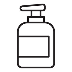 Lotion Bottle line Icon.