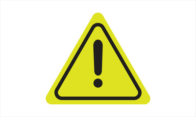 yellow warning or danger triangle sign