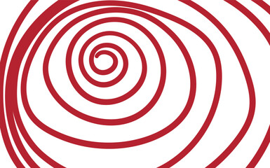 Abstract red and white candy spiral background. Pattern design for banner, cover, flyer, postcard, poster, other. Round lollipop vector illustration