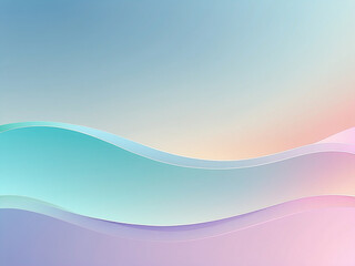 Abstract Ethereal Light Spectrum Wave Pattern Background with Soft Pastel Hues and Subtle Gradient Transitions, Generative AI.