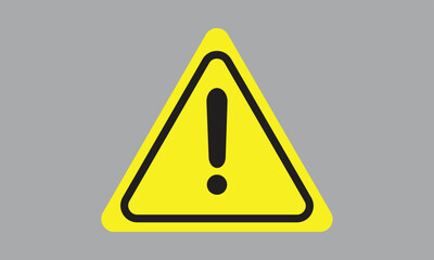 yellow danger or warning triangle sign