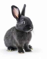 Obraz premium Cute easter bunny isolated on white background