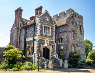 Beautiful historic building in Caterbury city, England