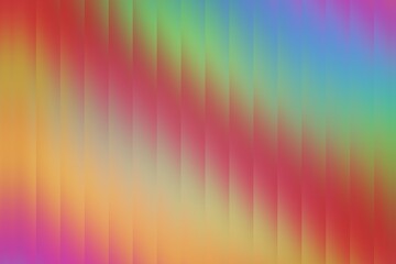 Kolorowe tęczowe tło z efektem pasiastego cyfrowego reliefu. Ukośny gradient kolorów, abstrakcyjne tło, tekstura - obrazy, fototapety, plakaty
