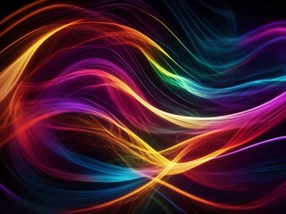 Ethereal Kaleidoscope: Multicolor Energy Flow Background