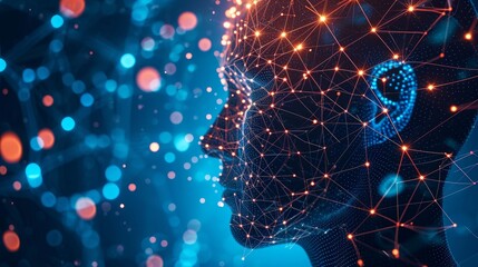 Person works on the computer, generates ideas, analyzes using neural networks