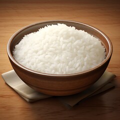 Fototapeta na wymiar a realistic image of white rice