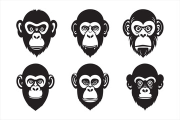 Vector design of a monkey icon 