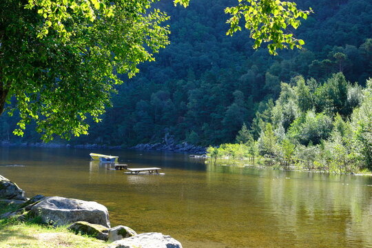 Tysdalsvatnet floaded by heavy rain from storm Hans