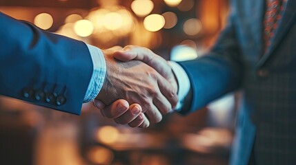 Businessmen making handshakes with partners, greeting, dealing, merger and acquisition, business cooperation concept, for business, finance and investment background, teamwork and successful business.