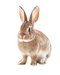 Easter bunny isolated on transparent white background
