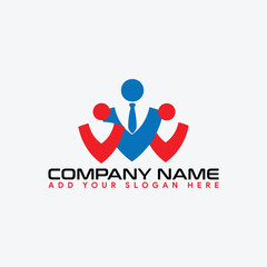 business group unity logo design vector