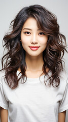 Naklejka premium Beautiful asian young woman