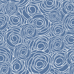 Spring colorful vector illustration with color roses. Cartoon style. Design for fabric, textile, paper. Holiday print for Easter, Birthday, 8 March. Flowers with leaves