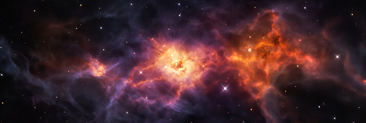 Fototapeta na wymiar Cosmic Cascade. Nebulaic Beauty.Cosmic Kaleidoscope