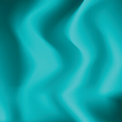 Fototapeta premium Silk blue background. Abstract vector pattern with copy space. Liquid wave texture, smooth drapery wallpaper. Wedding fabric, satin. Wavy design for banner, card, postcard, backdrop