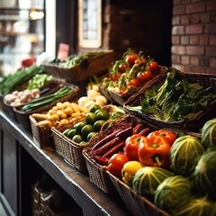 Watercolor Vegetables Set: Vegan Healthy Food