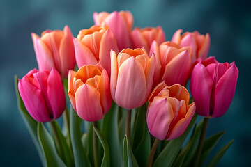 bouquet of tulips, International Women's Day