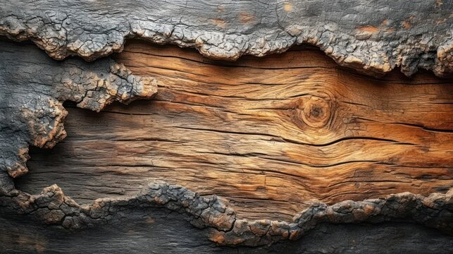  a close up of a piece of wood that looks like it has been carved into a piece of wood with a hole in the middle of the wood that has been cut off.
