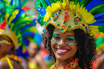 People celebrate brazilian carnival generative ai