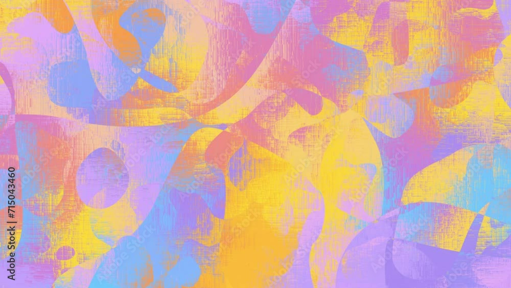 Fototapete seamless abstract psychedelic wavy background for loop playback. vibrant psychedelic colors.