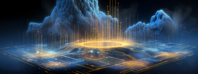Cloud Core: A Holographic Symphony of Data and Light