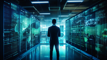 Cybernetic Symphony: Data Center Engineer and Programmer Orchestrating Network Security