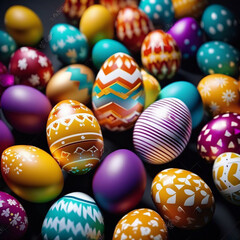 Fototapeta na wymiar colorful easter egg holidy eggs