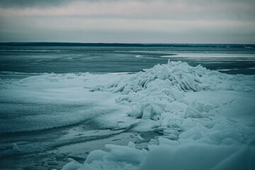 Ice tsunami in Hel Peninsula