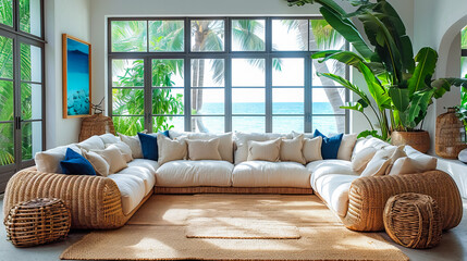 Stylish Tropical Home. Interior Oasis