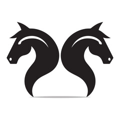 Horse shape illustration art icon background removed