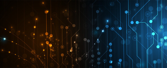 Abstract data background. Futuristic technology style. Elegant digital  background for business cyber presentations.