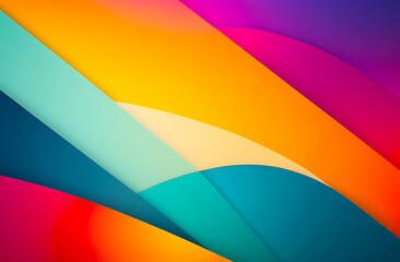 Retro groovy background. Abstract colourful and textured wavy shapes design.