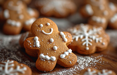 Close Up of Iced Cookies, Delicious Treats With Colorful Frosting