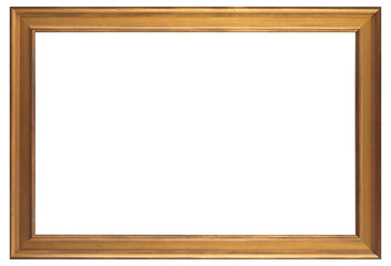 Fototapeta premium Large picture frame on a transparent background, in PNG format.