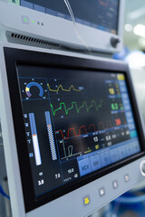 Healthcare surgery monitoring system. Innovative operating interface.