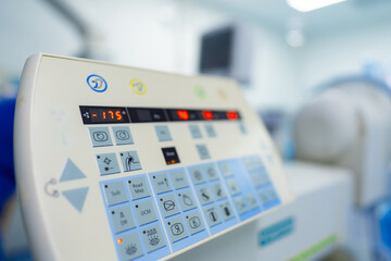 Modern technologies emergency devices. Medical operating equipment.