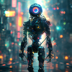 3d render of a robot