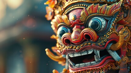 Naklejka premium A detailed view of a statue face. Perfect for adding an artistic touch to any project