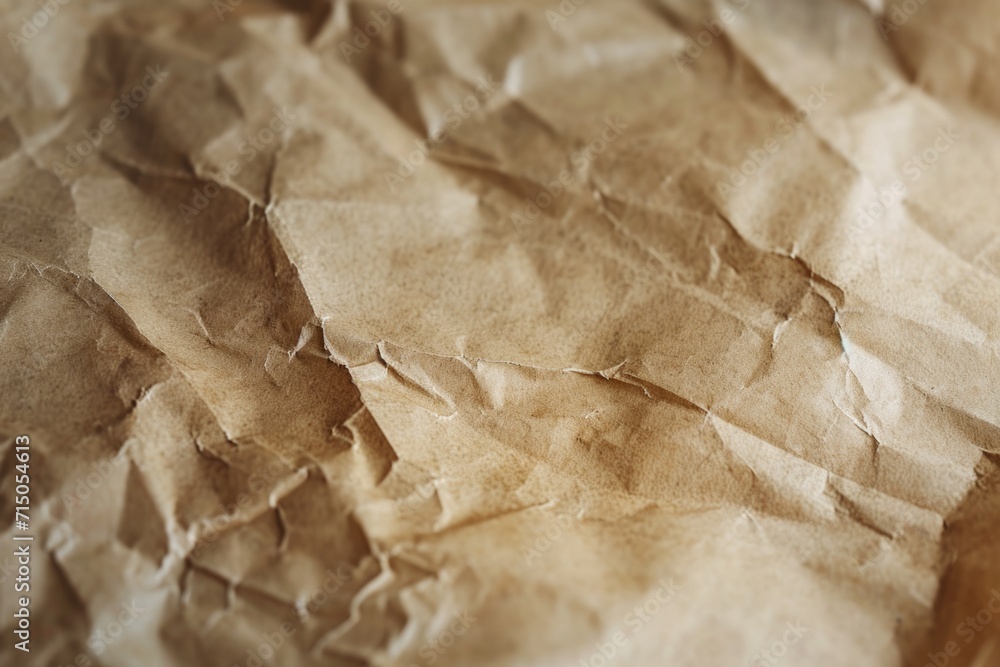 Aufkleber a detailed view of a piece of brown paper. can be used for various creative projects